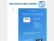 Tablet Screenshot of herrmannbau.de